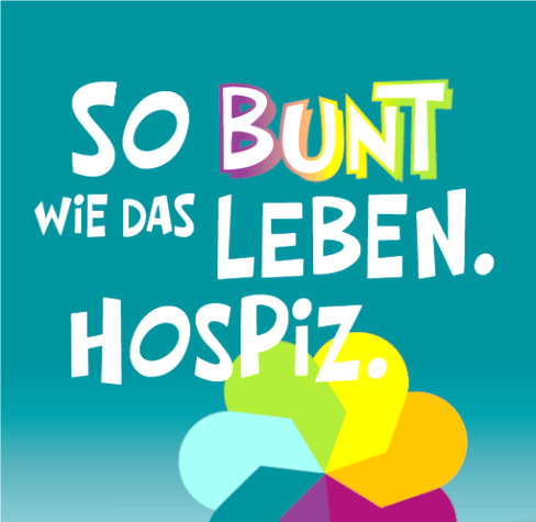 Bild: So bunt wie das Leben. Hospiz.